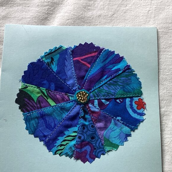 Handmade Kaffe Fassett Blank Cards Set 3 - Picture 3 of 4